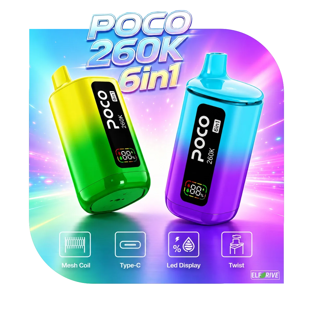 POCO 260K 6IN1  Rendelés Akciós áron, Utánvételes fizetéssel, Gyors szállítással csak az ElfDrive Webáruházban.